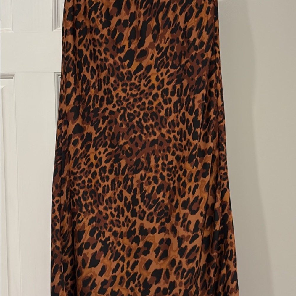 Leopard Print Maxi Skirt